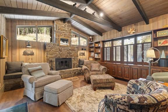 Creekside Retreat | Fireplace + Gameroom